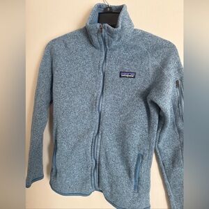 Girls Patagonia Better Sweater Jacket YOUTH Kids L Blue Fleece Outdoor